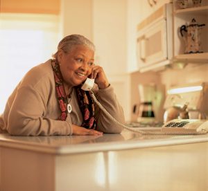 Smiling-older-women-on-phone